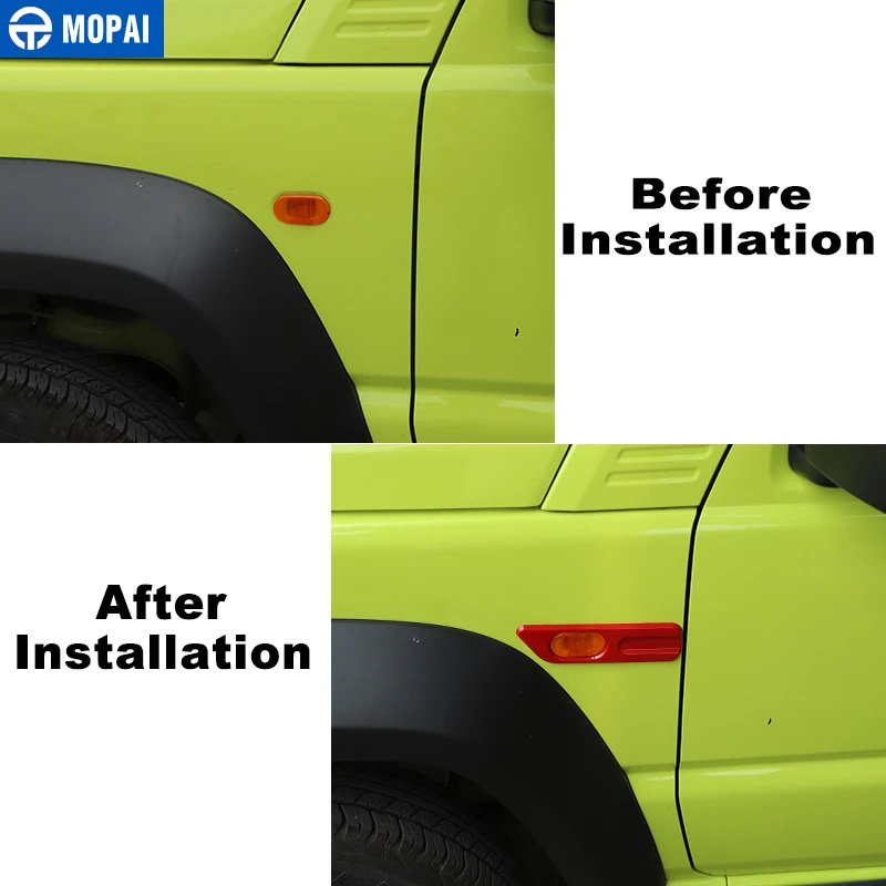 MOPAI автомобильные наклейки для Jimny JB74 автомобильный боковой крыло указатель