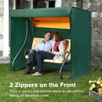 Outdoor garden chair swing dust cover sun shade and rainproof PE double zipper courtyard canopy hanging chair cover