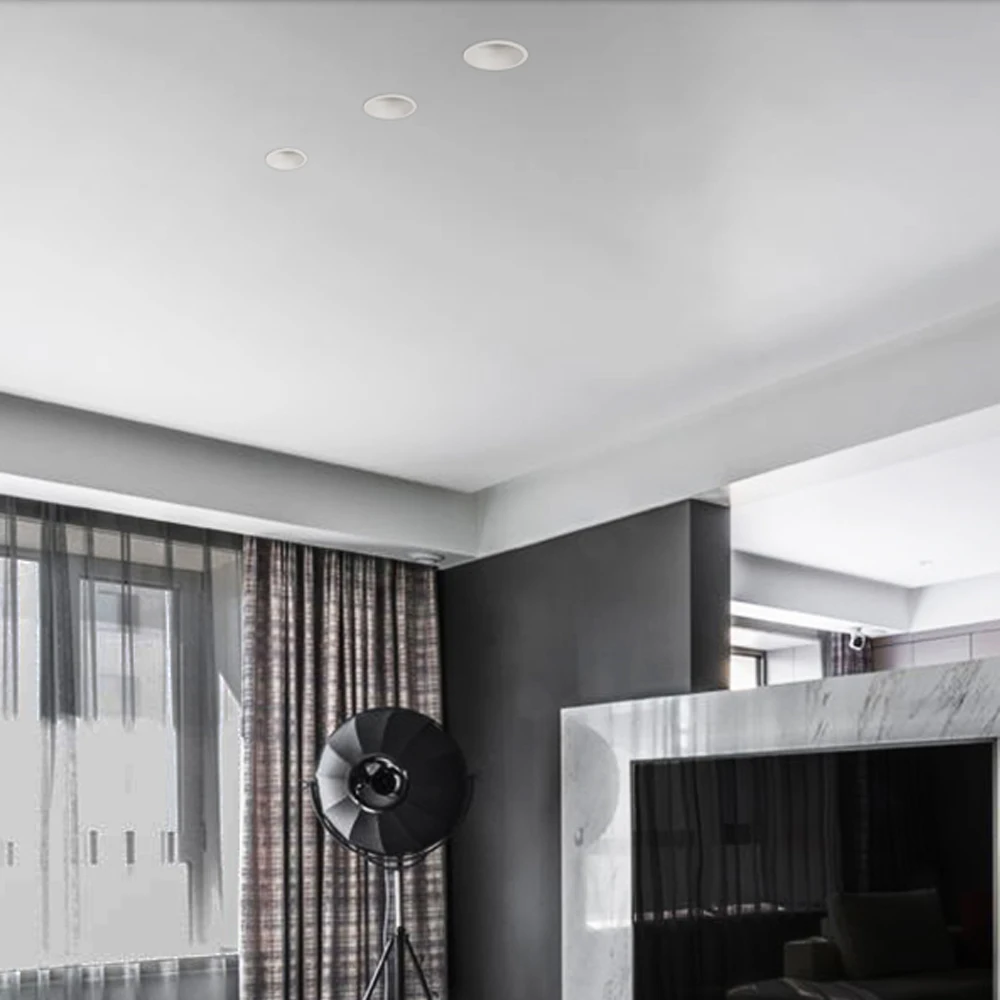 Антибликовый светодиодный встраиваемый светильник современный регулируемый