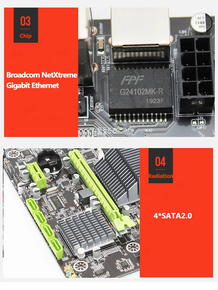 X58 LGA1366 настольная материнская плата LGA 1366 M-ATX Gigabit Ethernet Поддержка DDR3 REG ECC Серверная память и процессор intel Xeon