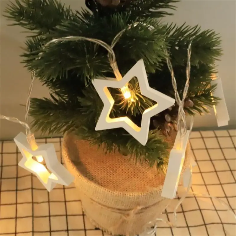 2022 Christmas String Lights Battery Operated Heart Love Tree Hanging New Year Home Room Decorations | Дом и сад