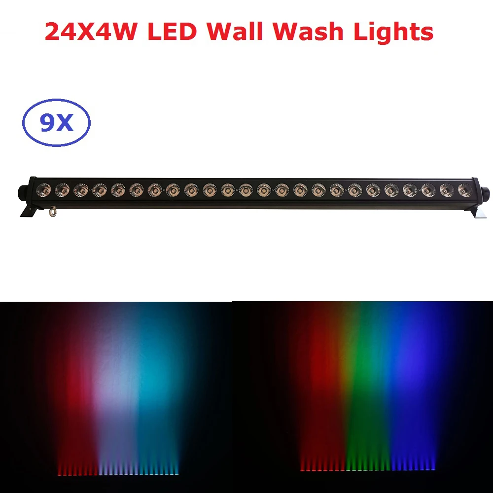 2020 горячая Распродажа 24X4W RGBW 4IN1 LED бар настенный светильник DMX 512 для помещений Dj