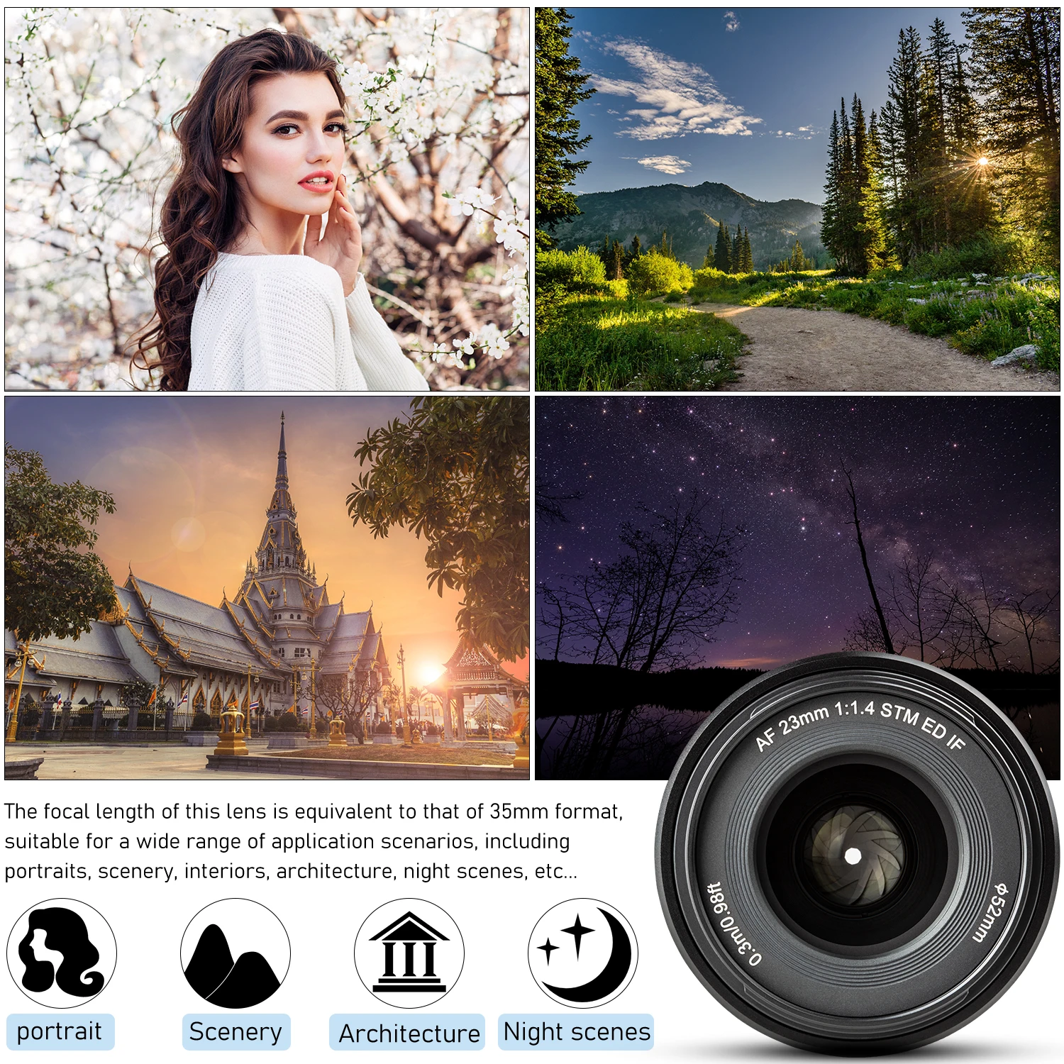Viltrox 23 мм F1.4 объектив с автофокусом портретный широкоугольный большой диафрагмой