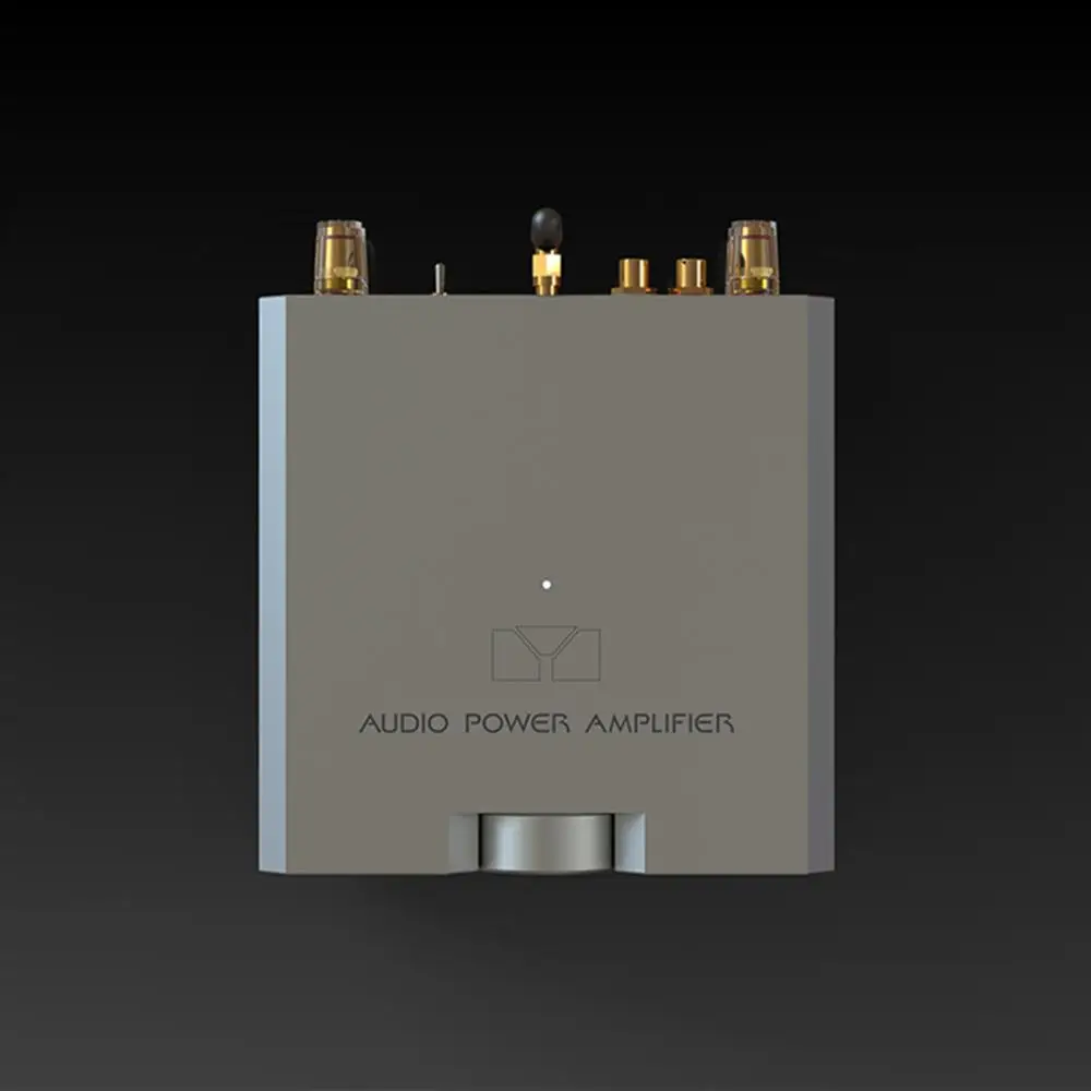 Серебристый AMP35 HiFi аудио усилитель мощности Bluetooth стерео 100 Вт+ 100 Вт усилитель высокой мощности - Цвет: Серебристый