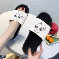summer fashion sandals shoes for women 2021 funny sketch slippers kawaii pattern slippers