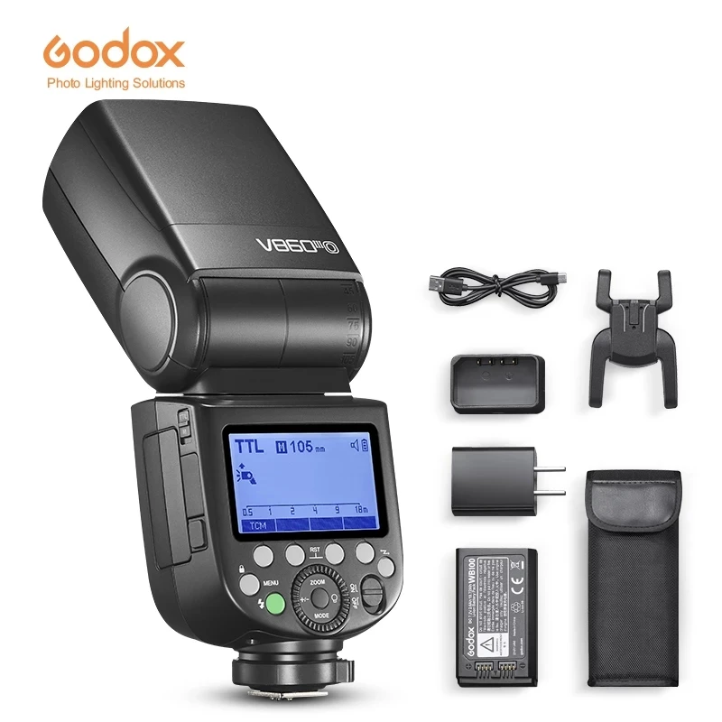 

Вспышка для камеры Godox V860III V860 III, фонарь из быстрорежущей стали для камер Canon, Sony, Nikon, Fuji, Olympus, Panasonic, Pentax
