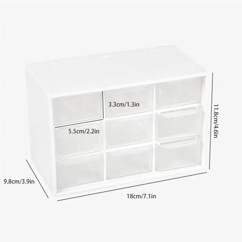 Настольный органайзер для хранения ювелирных изделий 9 ячеек ящик жемчужных