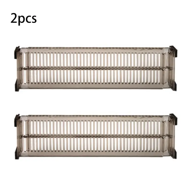 

2 Pcs Adjustable Drawer Separator Divider Plastic DIY Socks Closet Storage Organizer Division Board Clapboard D7WE