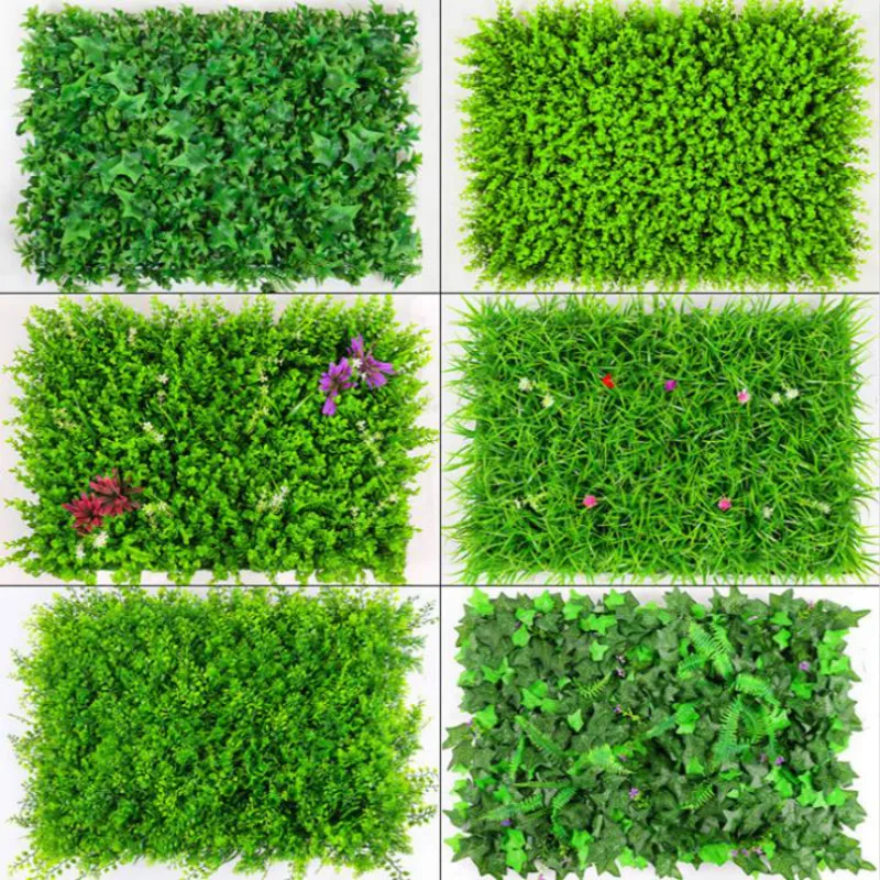

40x60cm Artificial Green Plant Lawns Carpet for Home Garden Wall Landscaping Green Plastic Lawn Door Shop Backdrop Image Grass