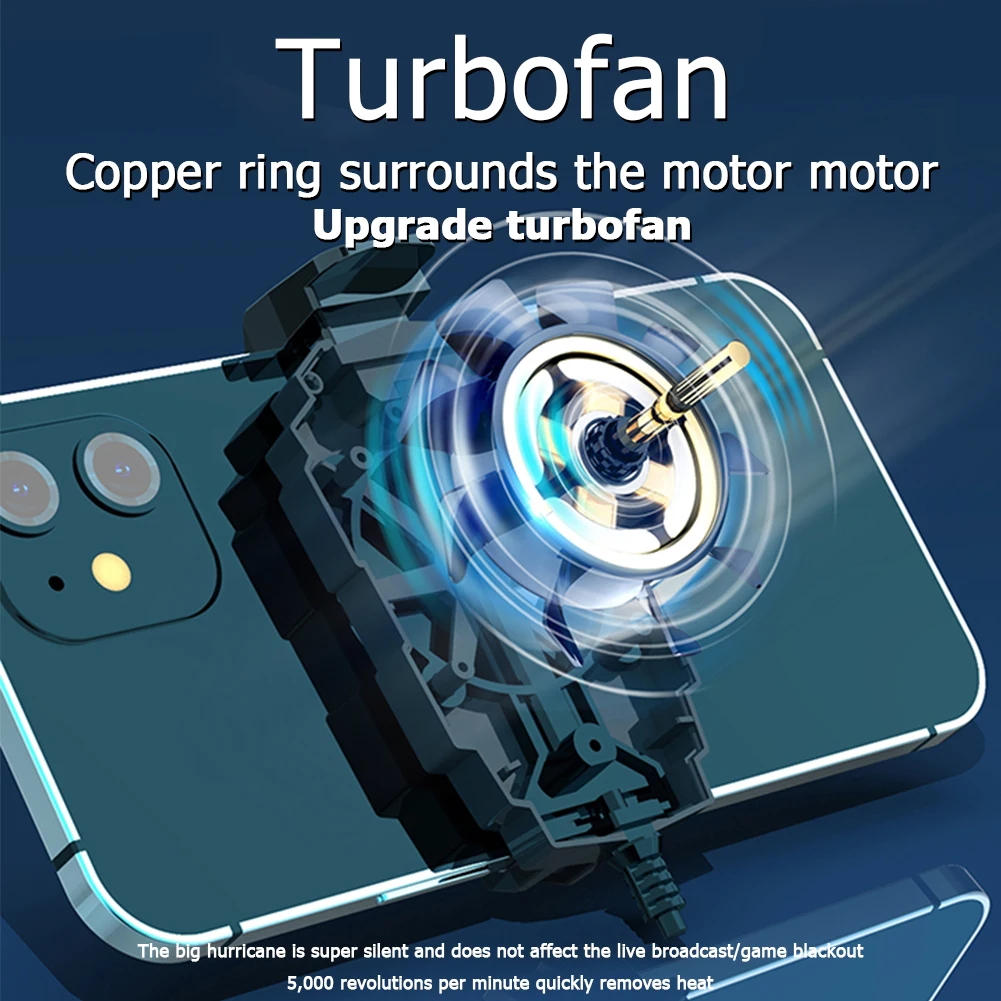 

Универсальный USB Охлаждающий вентилятор для смартфона, портативный игровой радиатор для смартфона, охлаждающий вентилятор для системы охл...