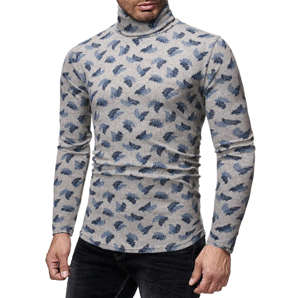 Мужские свитера Зимний пуловер с высоким воротником новые осенние вязаные