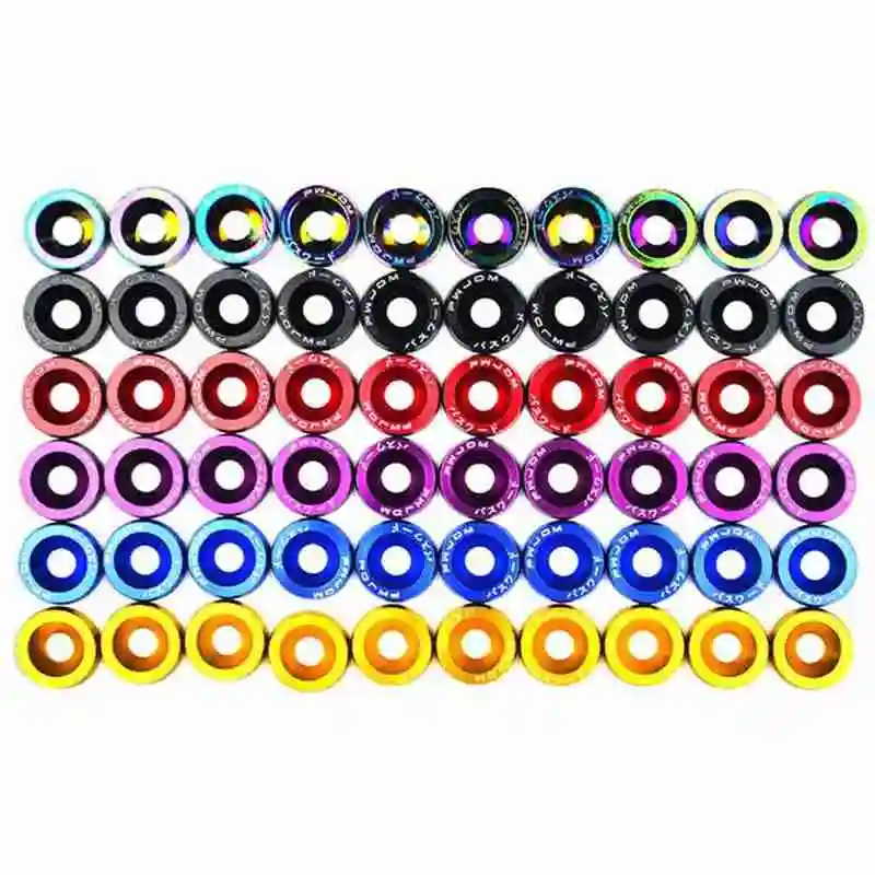 

Car Modification Washer Screw Accumulator Nuts Bumper Screw Washer License Pad Plate Decoration & Bolts I1Q3