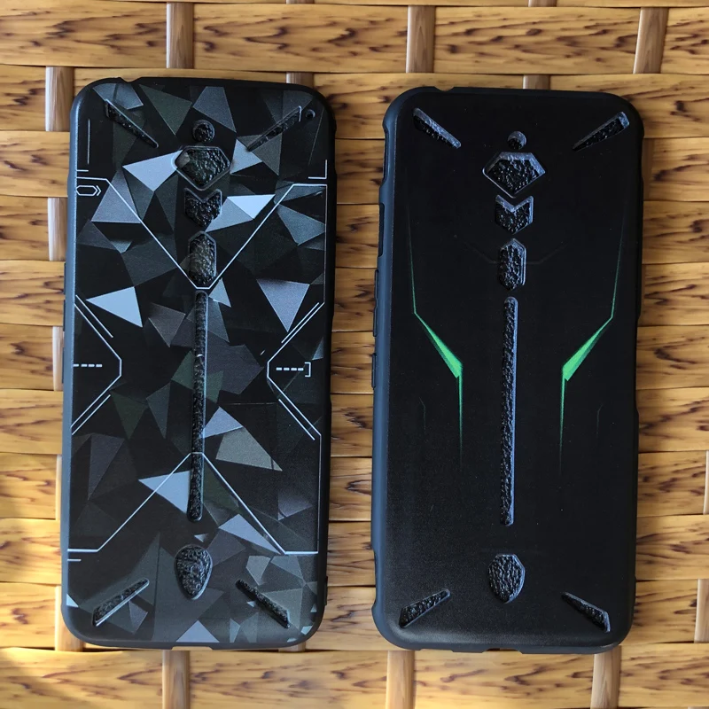 Чехол для ZTE Nubia Red Magic 3S мягкий чехол с полной защитой рисунком под искусственную