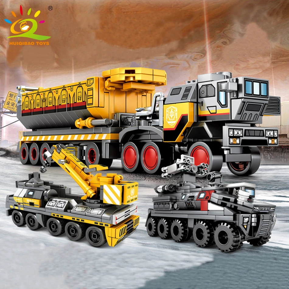 

CB TOYS 996+pcs Military Movie Trucks Building Blocks For Children Army Wandering Earth vehicles Soldiers bricks