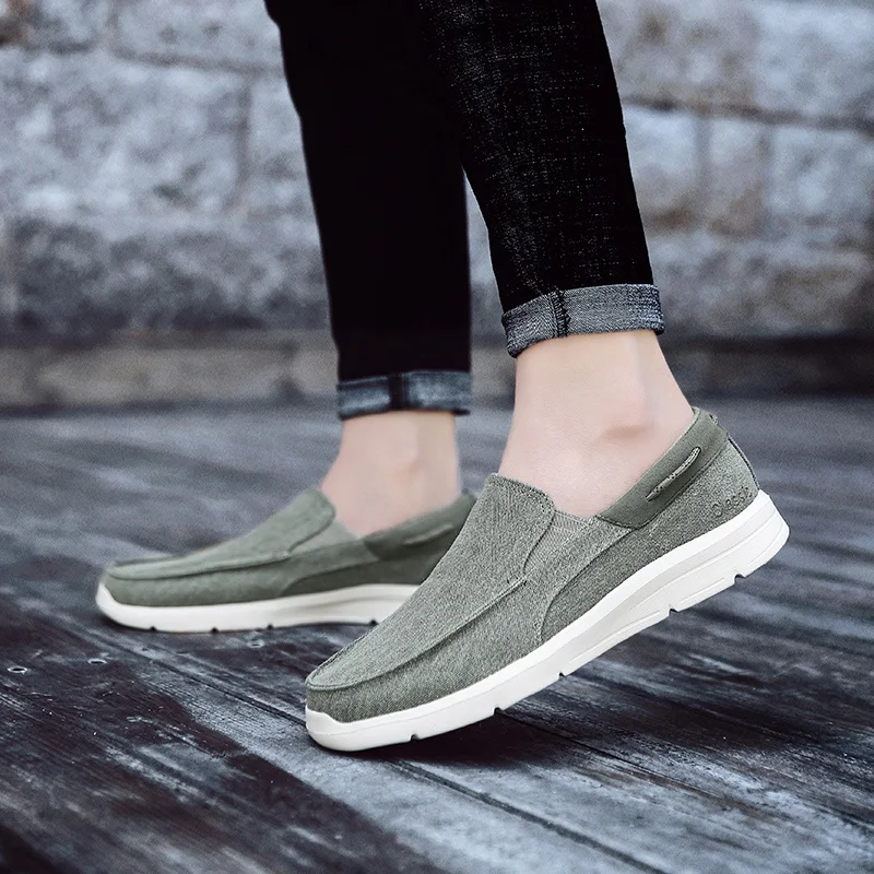 Удобные летние Лоферы без застежки Спортивная обувь на плоской подошве