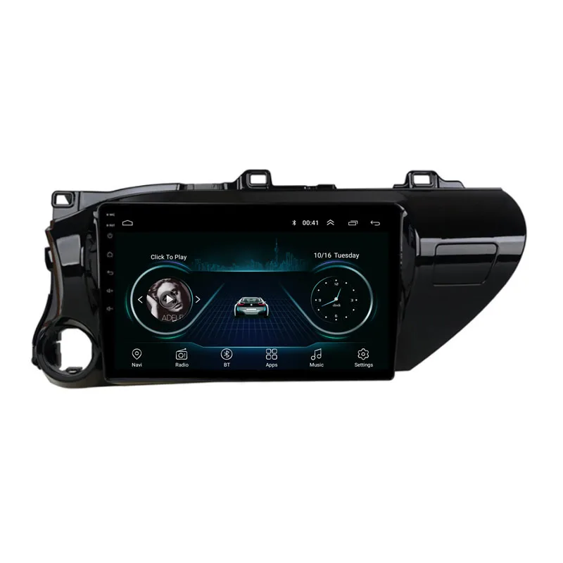 Android 8,1 quad core Fit TOYOTA Hilux-Автомобильный dvd-плеер навигация gps радио