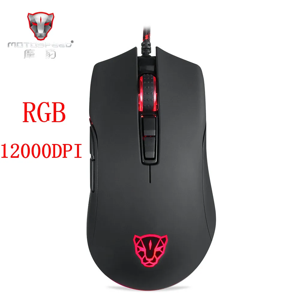 Motospeed V70 USB Проводная игровая мышь PMW3325 5000 dpi PMW3360 12000 dpi компьютер RGB светодиодный многоцветная подсветка отправка с коробкой