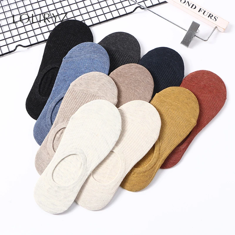 1 пара однотонные женские лодочные носки хлопковые невидимые короткие