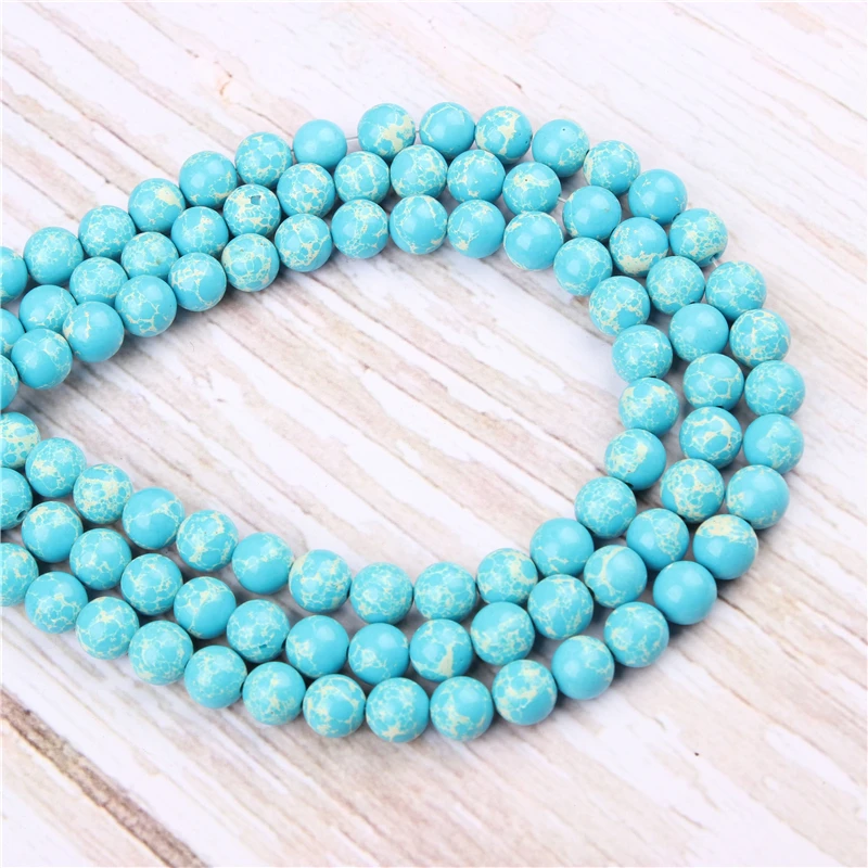 

Wholesale Emperor Landi Natural Stone Beads Round Beads Loose Beads For Making Diy Bracelet Necklace 4/6/8/10/12MM