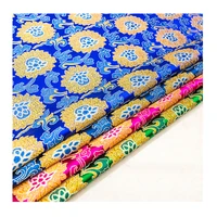 high density nylon jacquard brocade fabric per meter sewing accessories lotus pattern the cloth for jackets cosplay costume mat