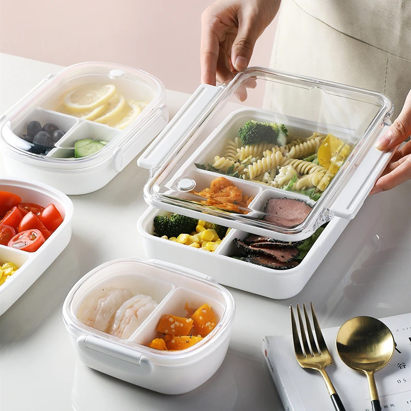 Kid's Lunch Box Fruit Bowl Outdoor Activities Travel Microwave Heating Food Container Plastic Bento Korean | Дом и сад