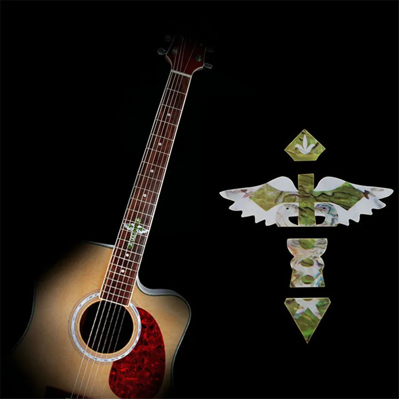 Наклейки с инкрустацией на шею гитары имитация Креста наклейки/маркеры|Детали и