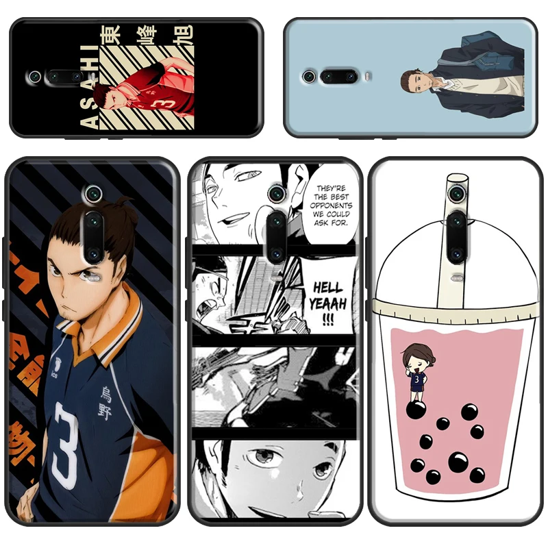 Чехол аниме Haikyuu azuгрина Asahi для POCO X3 Pro X4 GT M3 F1 F3, чехол для телефона Xiaomi Mi 11T Pro 12 12X Mi 11 Lite