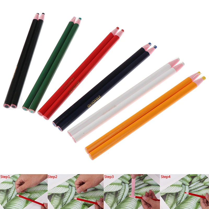 

2Pcs Fabric Sewing Pencils Patchwork Dressmaking Craft Tools Accessories For Professional Tailor Home Tailoring 6 Colors
