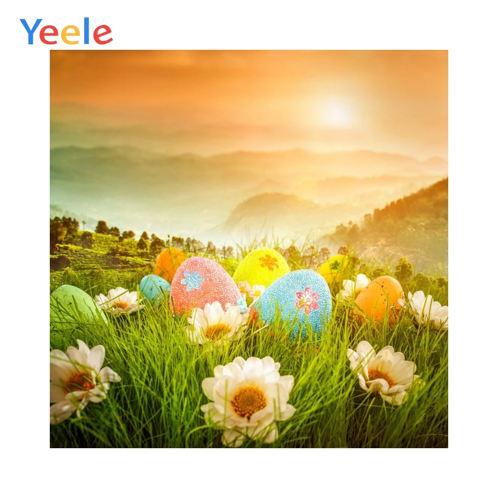 

Spring Backdrop Flowers Sunset Easter Festival Decor Photozone Baby Portrait Customized Photography Backgrounds For Photo Studio