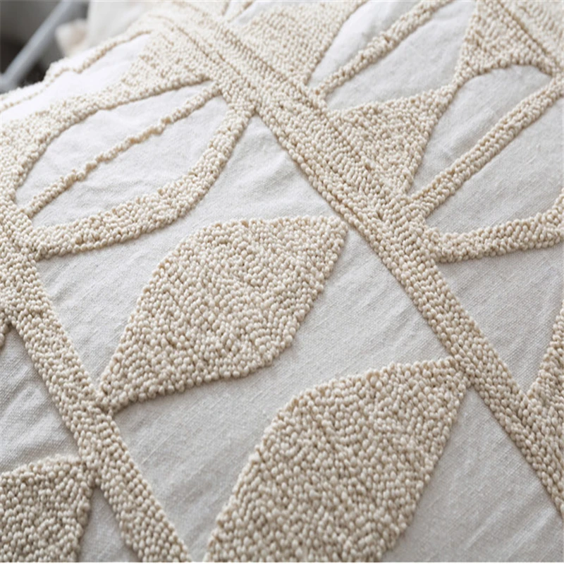 

50x50cm Europe America Whole Twine Pattern Pillowcase Home Sofa Living Room Decoration Cushion Hotel Villa Pillow