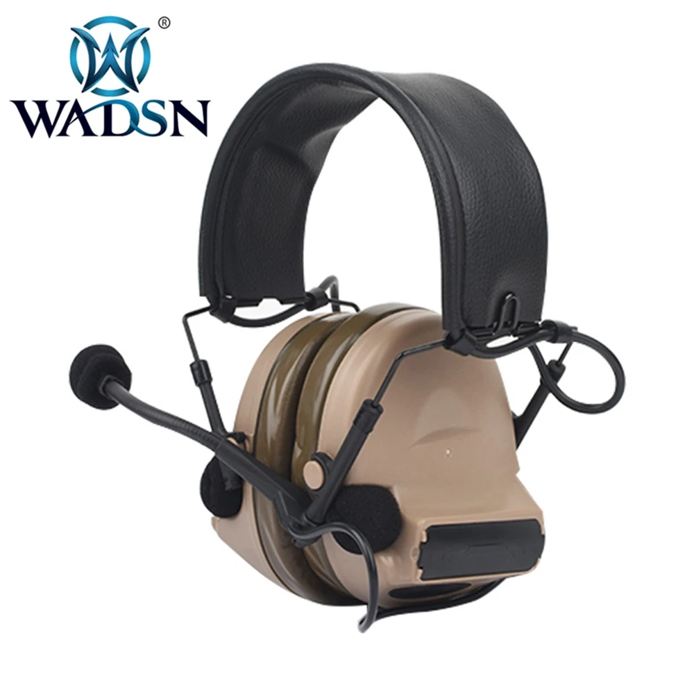 WADSN Comtac II Peltor тактическая гарнитура без шумоподавления функция связи Airsoft