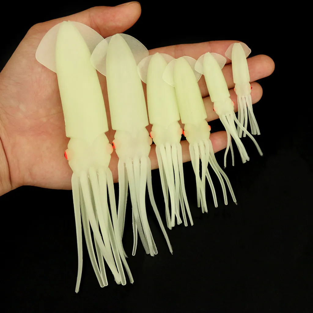 Юбки-осьминоги приманки снасть светящаяся приманка металлические для ловли