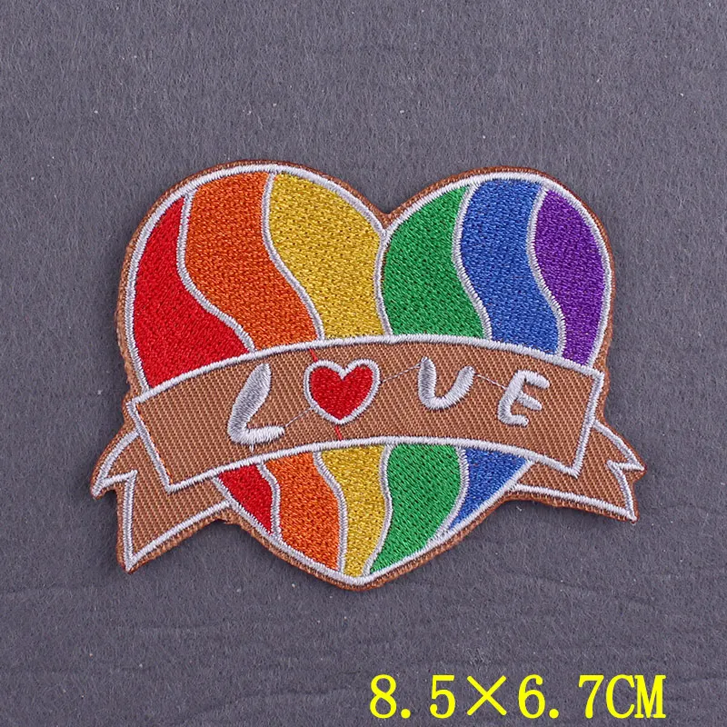 Нашивки ЛГБТ сделай сам с утюгом нашивки на одежду гей-значок гордости вышивка