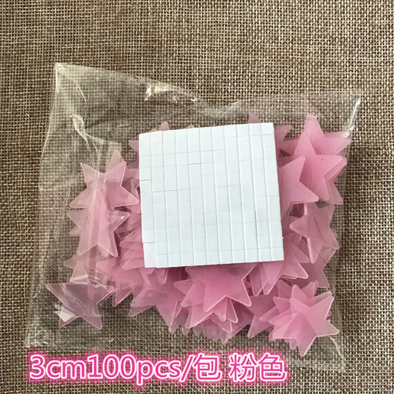40/50/100 шт 3D светящиеся наклейки Декор для дома со звездами и наклейки с Луной для вечерние год украшения Рождественская наклейки