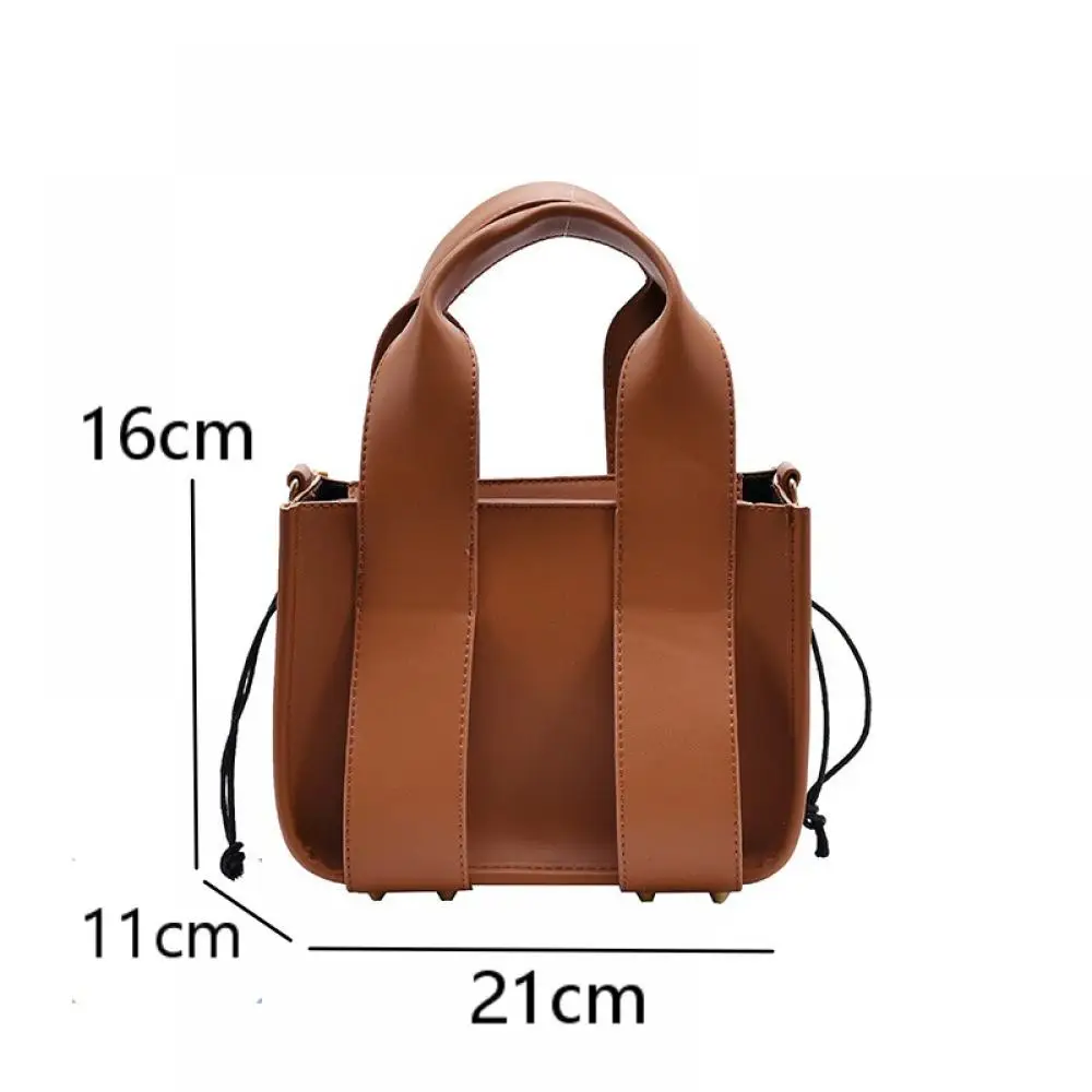 

New Trendy Rivet Bag Women's Bag New Korean Retro Wide Shoulder Strap Handbag Simple Temperament Single Shoulder Messenger Bag