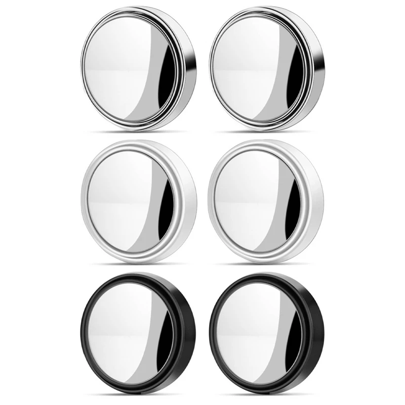 

2PCS Car Reversing Rearview Auxiliary Mirrors Wide Angle Blind Spot Mirrors Car Small Round Mirror Rearview Mirror Accessories