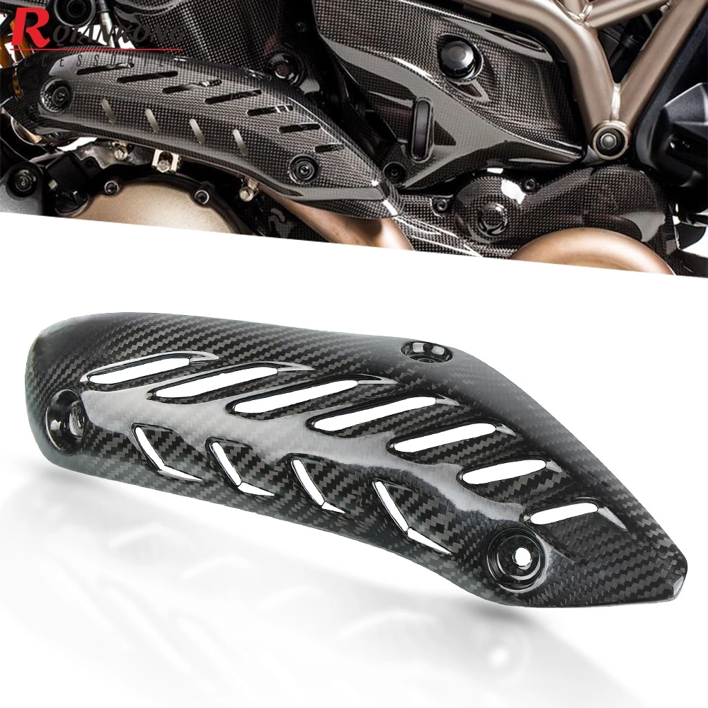 

For Ducati Monster 821 monster1200 2014 2015 2016 2017 Motorcycle Muffler Pipe Exhaust Heat Shield Cover Guard Muffler Protector