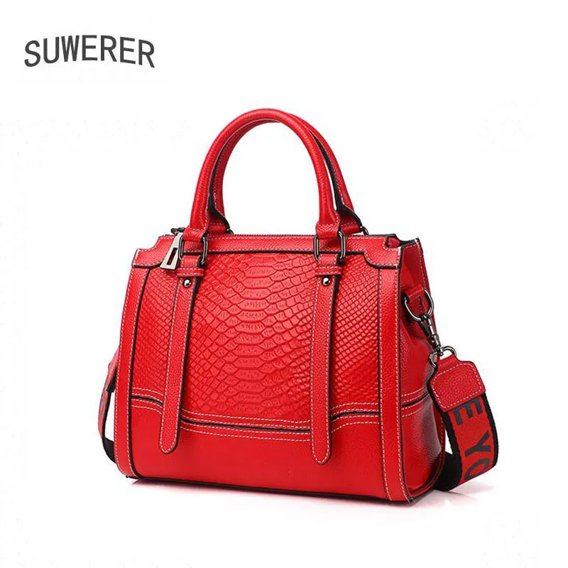 SUWERER 2020 новые женские сумки из натуральной кожи роскошная сумка воловьей с