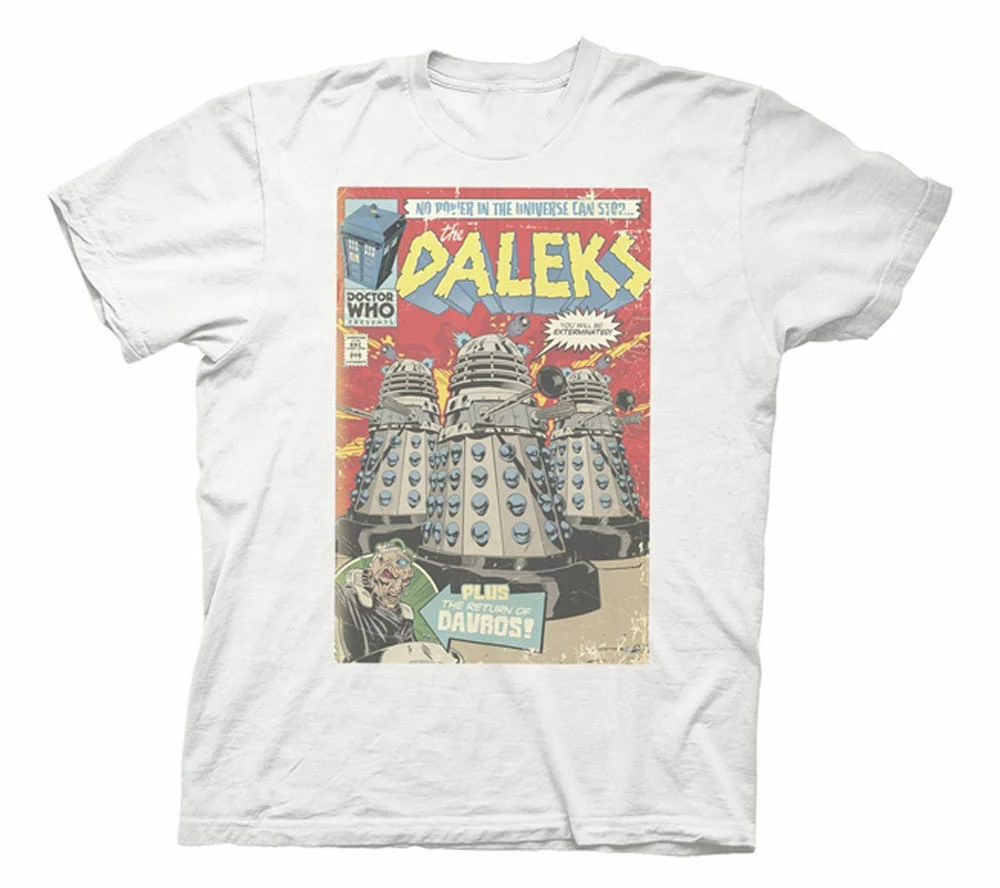 В виде далека из сериала Доктор Кто чехол с героями комиксов мужская белая