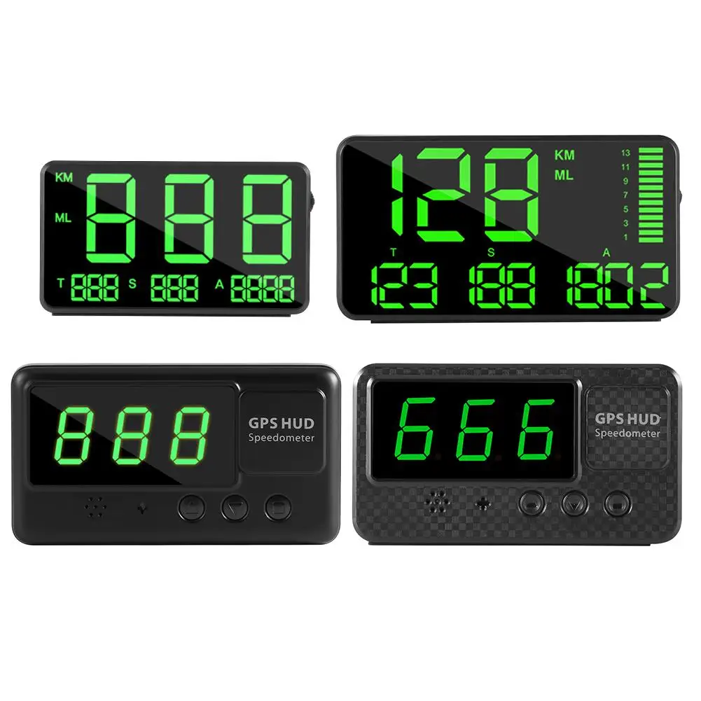 Цифровой GPS-измеритель скорости C80 C90 C60 C60S автомобильный HUD Дисплей км/ч миль/ч