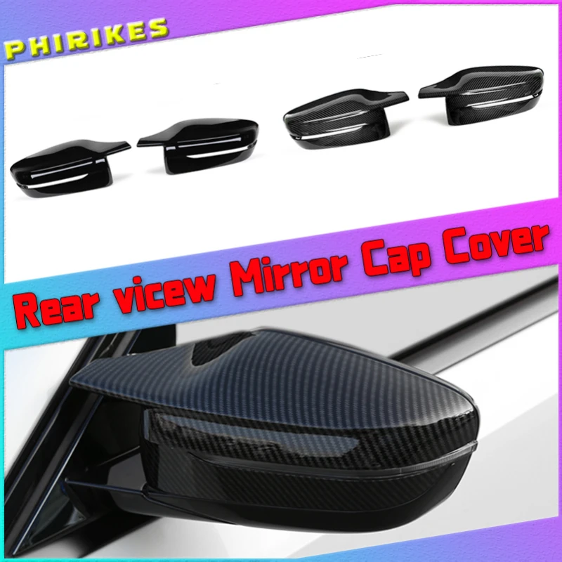 

Carbon Fiber Exterior Side Rearview Mirror Cover Trim For BMW 3/5/6/7/8-Series G11 G12 G14 G15 G16 G20 G21 G30 G31 G32 2019 2020