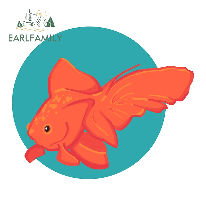

EARLFAMILY 13 см x 11 см для рыбной чаши, фотография, наклейка из материала, окклюзия, царапины, наклейки для мотоцикла, украшение