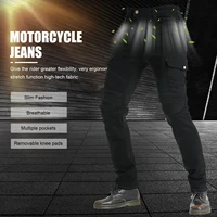 men motorcycle riding pants denim jeans protect pads equipment with knee and hip armor pads motorcycle riding pants rider racing