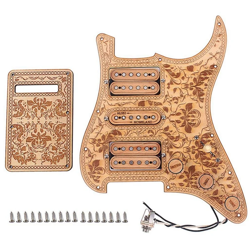 3-слойные фанерные клен 11 Отверстие HSH загружено Встроенный кабель Электрогитары