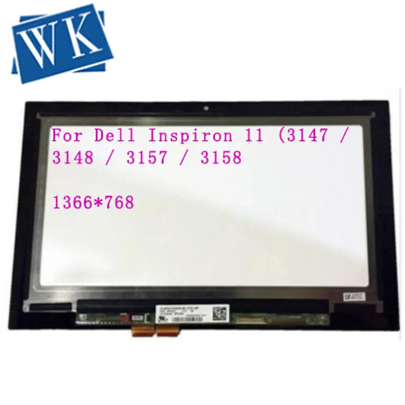 Для Dell Inspiron 11 3147 3148 3000 3157 3158 3152 3153 i3153 LP116WH6-SPA2 11," ЖК-дисплей сенсорный экран Стекло дигитайзер в сборе