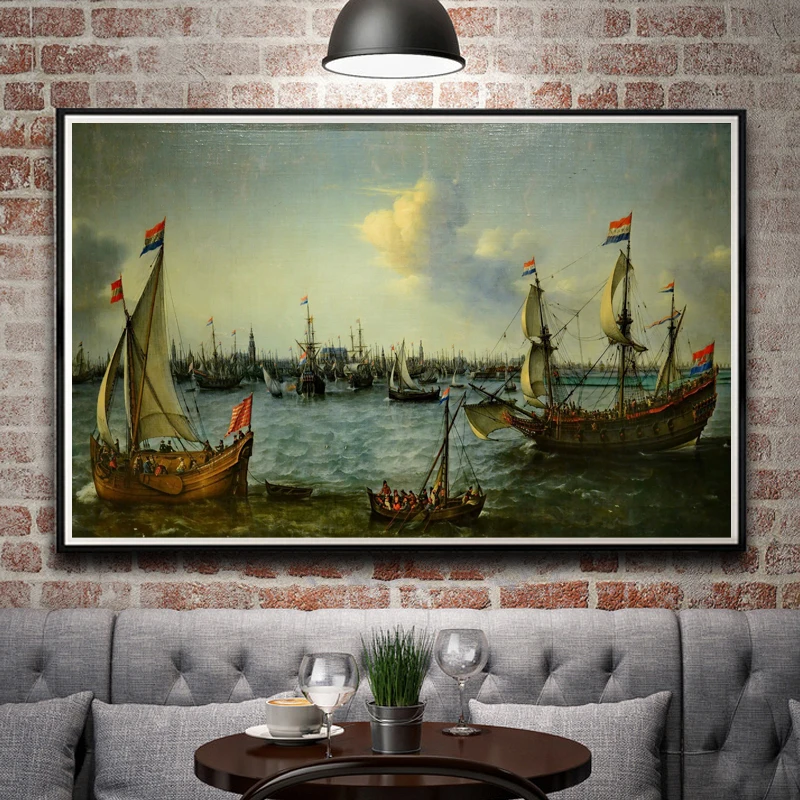 Железнодорожная станция дождь дым художественные картины настенные декорации