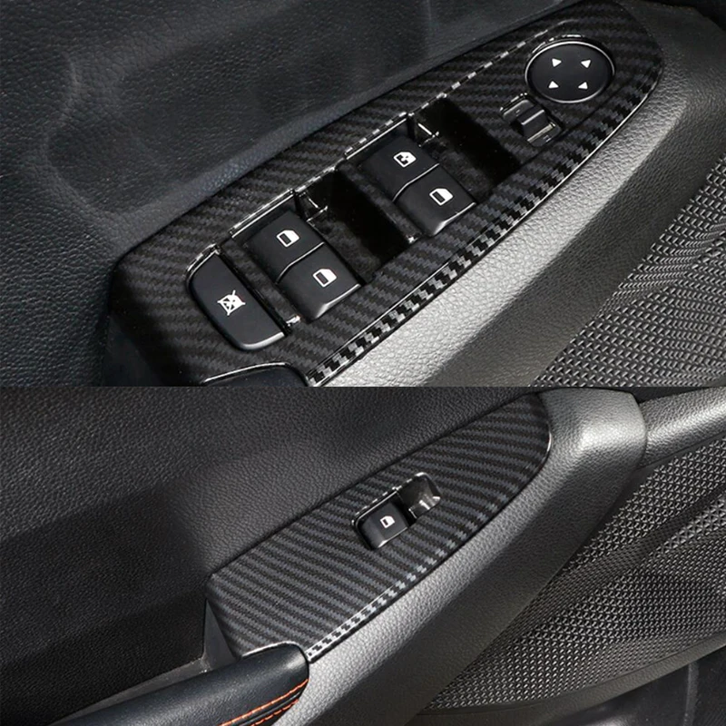 Внутренняя отделка для Kia Seltos 2019 2020 2021 LHD ABS карбоновый стильный переключатель