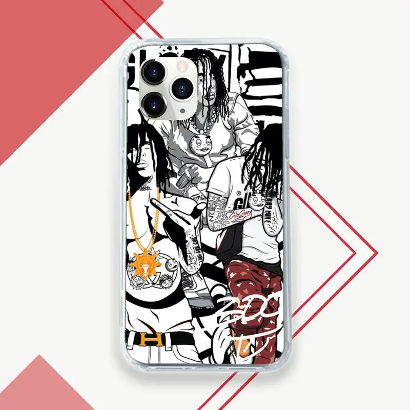 

Glo Gang Chief Keef Phone Case Transparent for iPhone 11 12 mini pro XS MAX 8 7 6 6S Plus X 5S SE 2020 XR