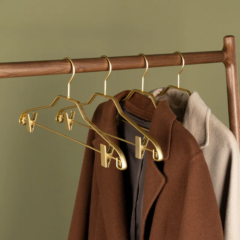 

Anti-slip Suit Hanger Durable Anti-Deformation Aluminum Alloy Traceless Closet Clothes Towel J2Y Dress clothing hangers