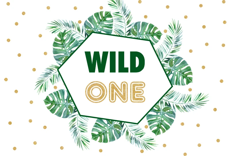 Sensfun дикий один тропические листья День Рождения фотография фон индивидуальный